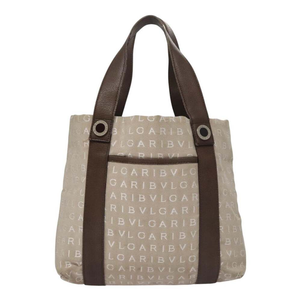 Bvlgari Canvas Tote Bag Brown